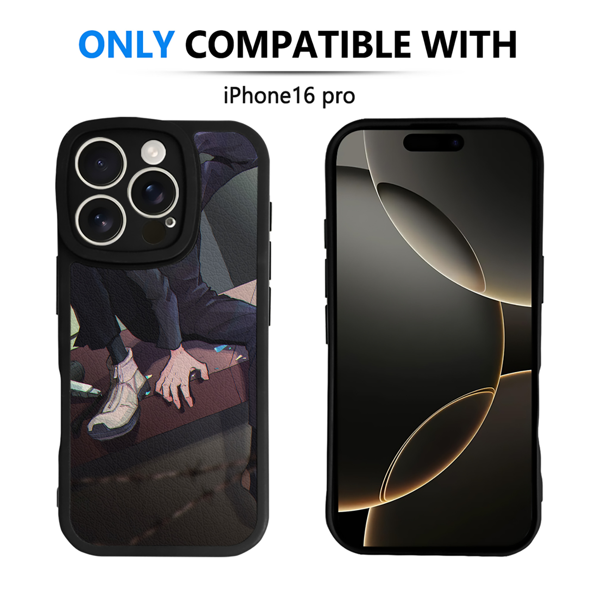 （画像用） 呪術廻戦 Jujutsu Kaisen 【iPhone 16シリーズ対応】シリコンスマホケース（レザー調） 材質：シリコン